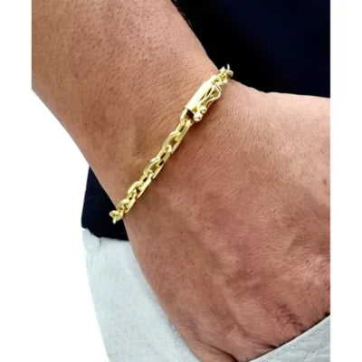 Pulseira Masculina Banhada A Ouro18k