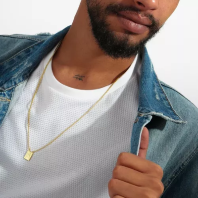Escapulário Masculino Nossa Senhora Banhado