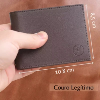 Carteira Masculina Slim de Couro