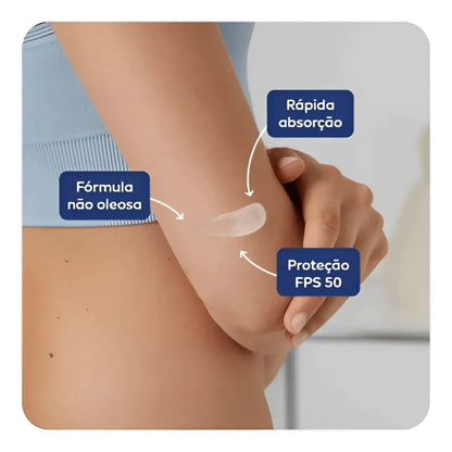 Kit NIVEA Protetor Solar Corporal FPS50 200ml GRÁTIS FPS50 100ml