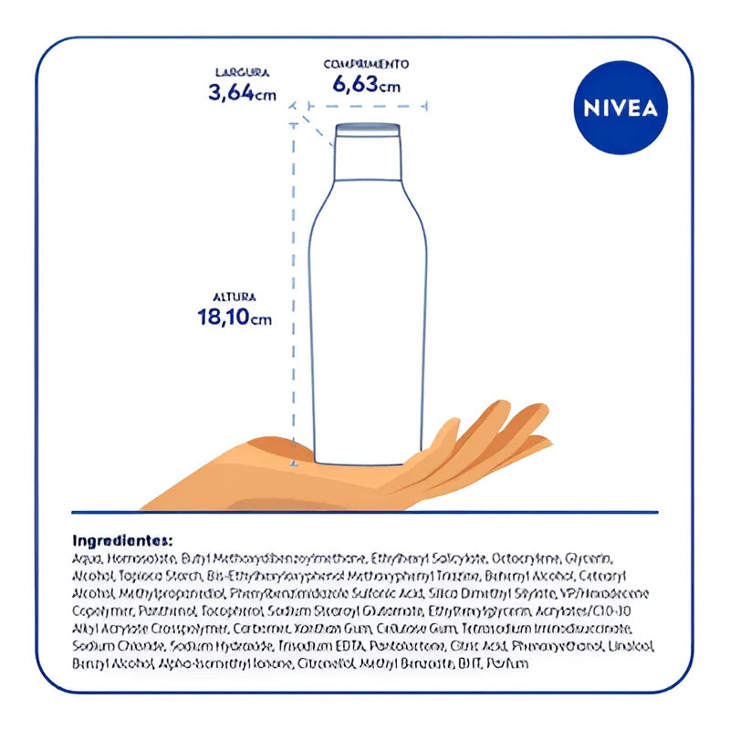 Kit NIVEA Protetor Solar Corporal FPS50 200ml GRÁTIS FPS50 100ml