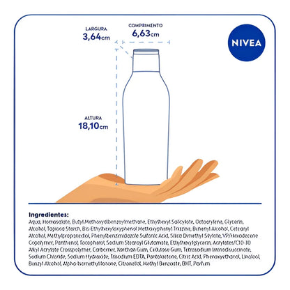 Kit NIVEA Protetor Solar Corporal FPS50 200ml GRÁTIS FPS50 100ml